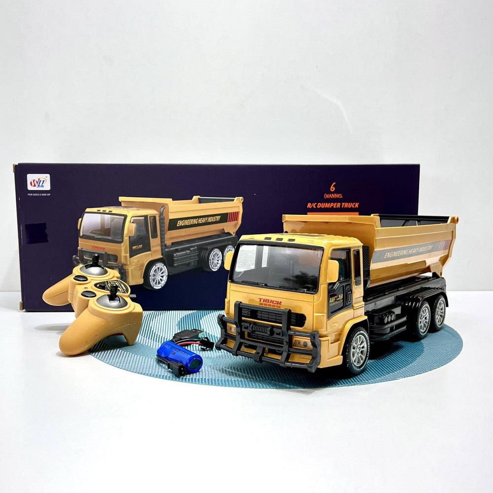 Машина самоскид на радіокеруванні світло фар 30 см Жовтий (690-A2) Чернігів - фото 10