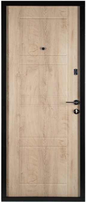 Двері вхідні Наші Двері МЕГА  Міра Зріз дерева коньячний / Зріз дерева ячмінний 860х2040мм Київ - фото 2