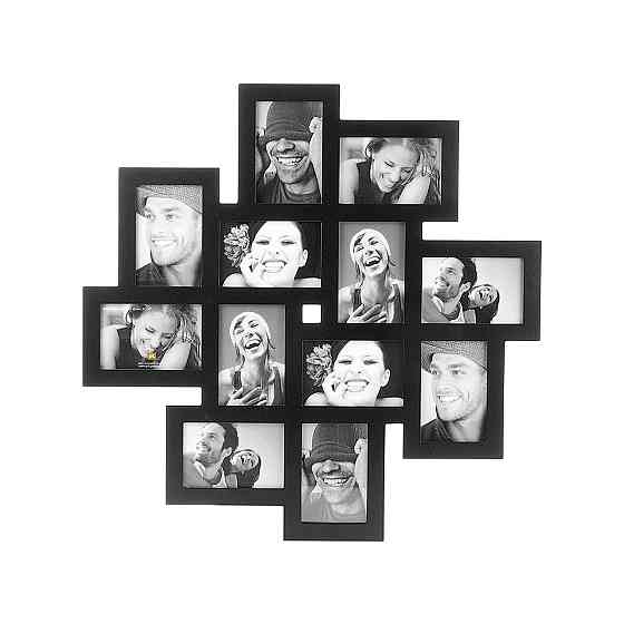 Фоторамка Present Time на 12 фото 10 х 15 см, чорна Рівне