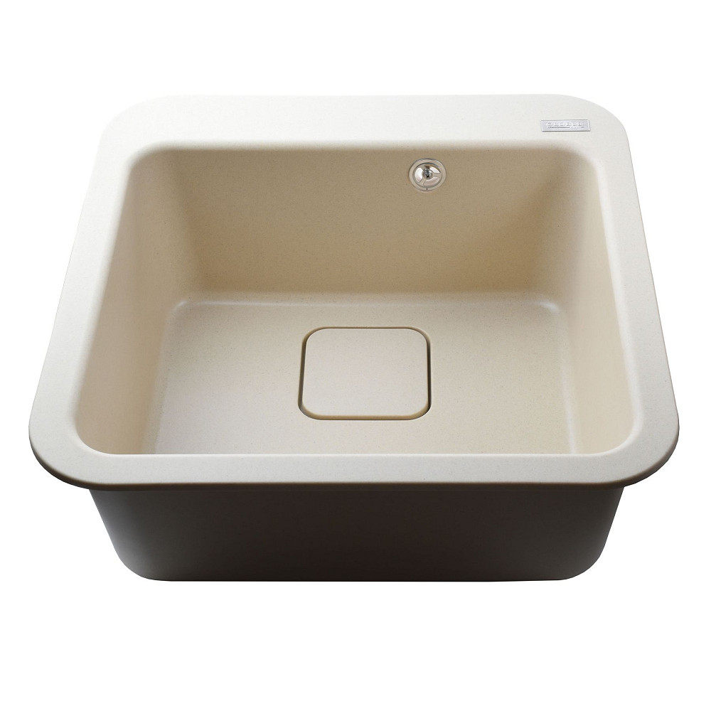 Гранітна мийка Globus Lux BARBORA слонова кiстка 510х510мм Тернополь - изображение 4