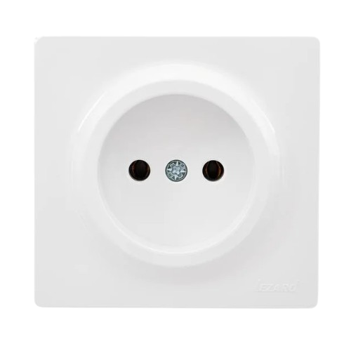 LETO білий Розетка зовнішня без заземлення Лезард Житомир