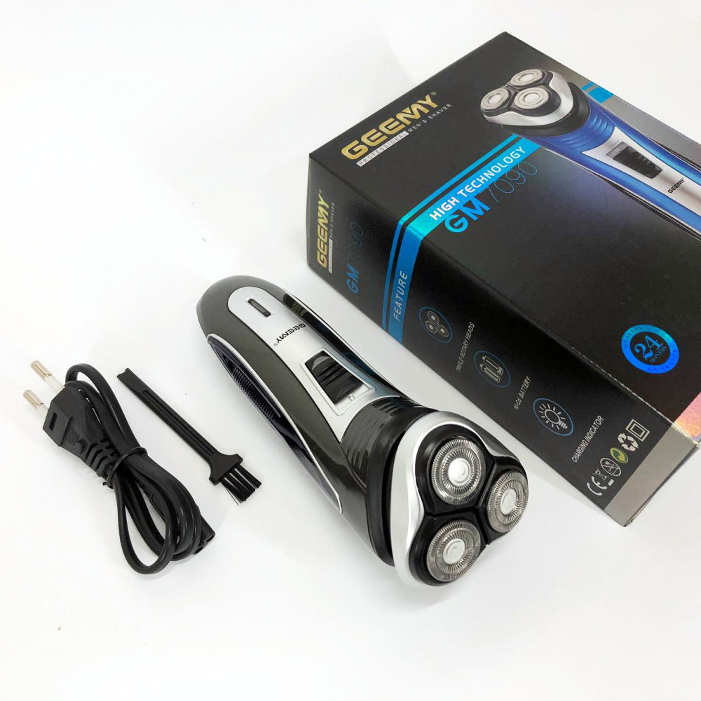 Портативная профессиональная бритва GEEMY GM-7090, Триммер для стрижки бороды аккумуляторный JC-86 Львов - изображение 9