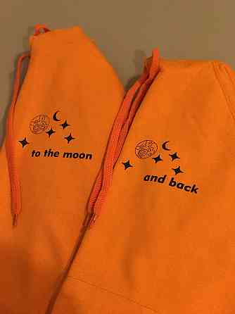 Парные толстовки для влюбленных TO THE MOON \ AND BACK Черновцы