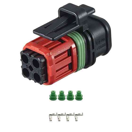 Разъем коннектор 4-кон., Дат, Абсолютного Давления, Дат, Кислорода, 1337352-1, TE Швеция Volvo 40863 Киев