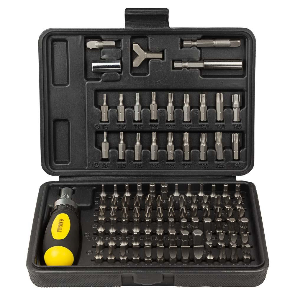 Викрутка з реверсом + біти 101шт CrV (кейс) SIGMA (4002501) Київ - фото 1