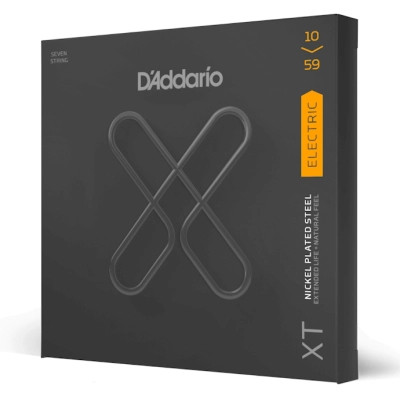Струни для гітари D'Addario XT ELectric Nickel Plated Steel 7-String Regular Light (10-59) (XTE1059) Вінниця - фото 2