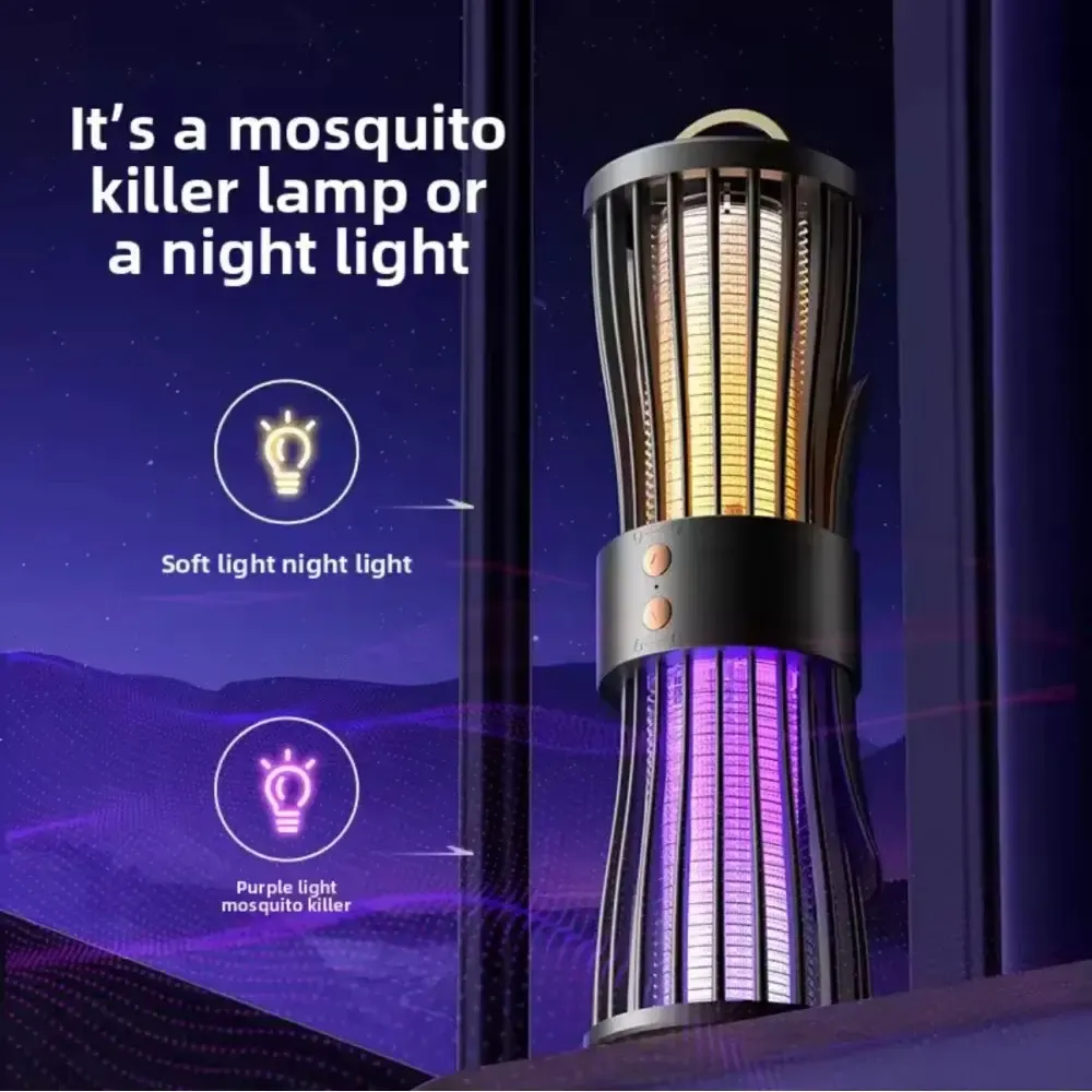 Бесшумная лампа-ловушка для комаров, ночник, зарядка через USB, LY-936 Коломия - фото 5