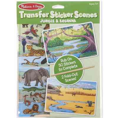 Набір для творчості Melissa&amp;Doug Перевідні наліпки Джунглі і Саванна (MD9532) Вінниця