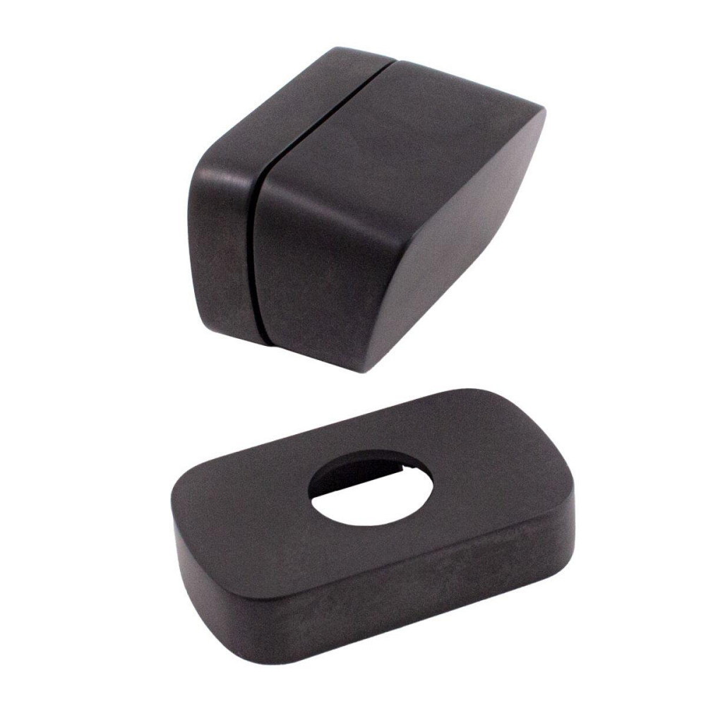 Дверная накладка под WC M&T Minimal2.0 148367 титан / черный матовый Киев - изображение 2