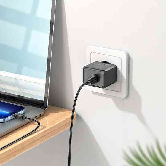 Зарядное устройство HOCO CS11A Ocean с кабелем, черное Киев