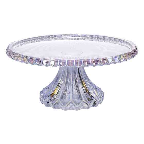 Yiwu Тортівниця на ніжці Ø26 см скляна кругла HP-19-148 Коломия