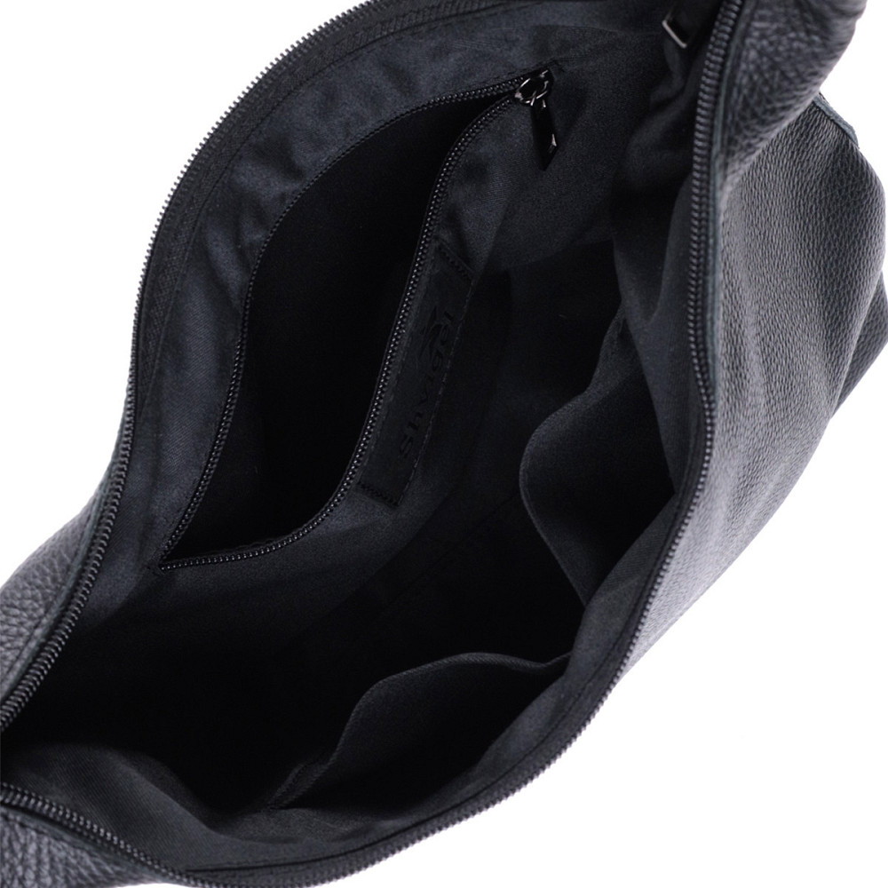 Жіноча сумка на плече з натуральної шкіри флотар Shvigel 22827 Чорна Київ - фото 7