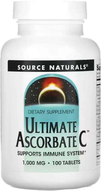 Вітамін C Source Naturals Ultimate Ascorbate CTM 1000mg 100таб Київ - фото 1