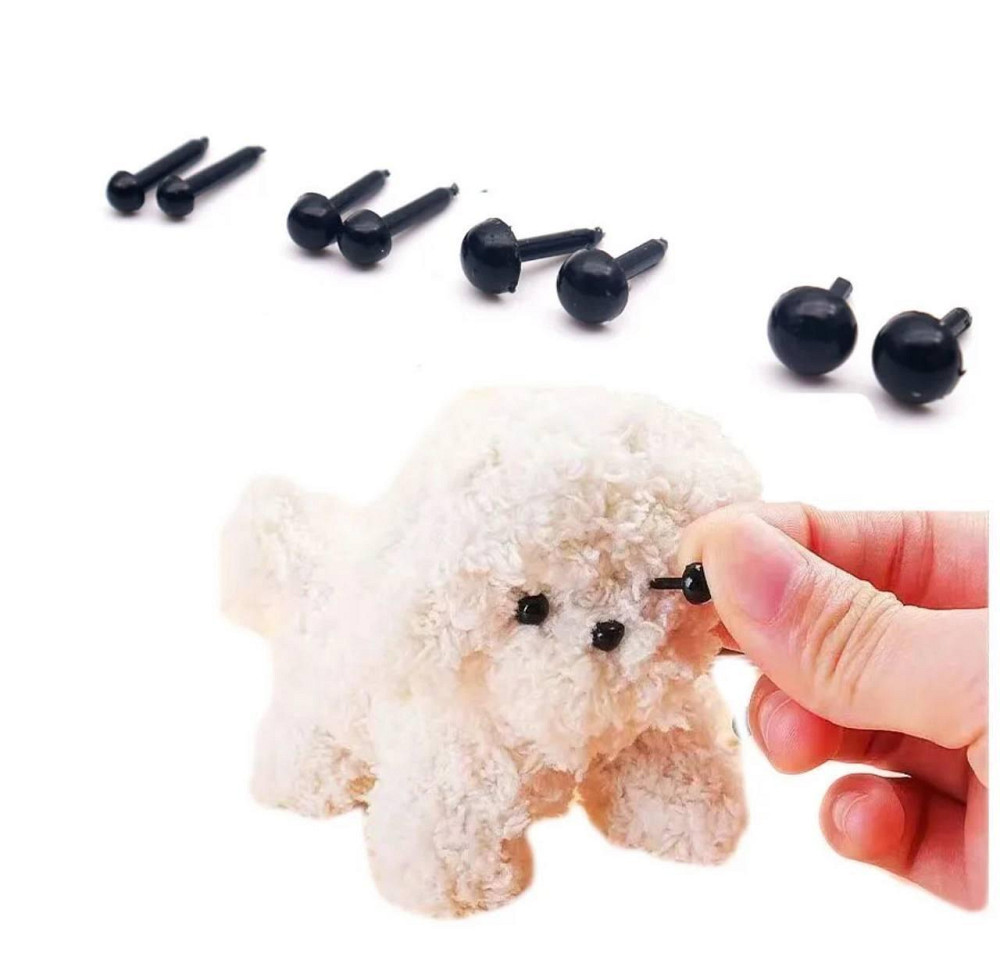 Глаза ДЛЯ ИГРУШЕК, ДИАМЕТР 4 ММ, ЦВЕТ ЧЕРНЫЙ Киев - изображение 5