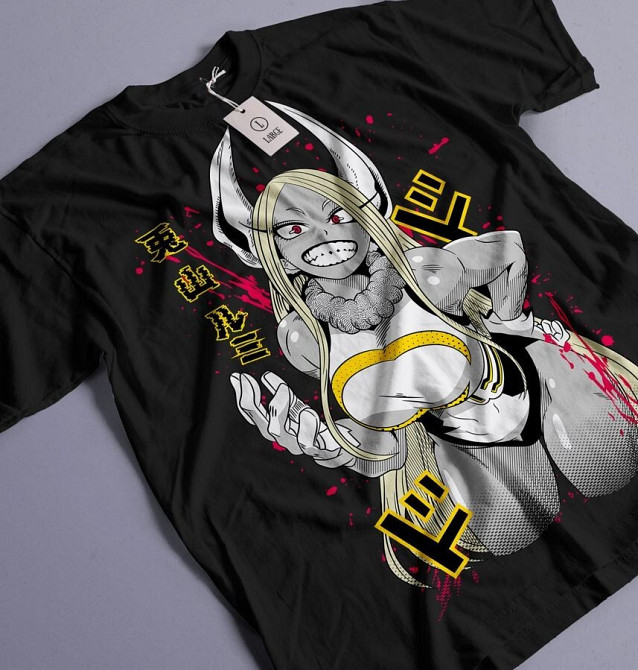 Футболка чоловіча з аніме принтом Моя геройська академія оверсайз (S/M/L) Чорний AnimeJ0997 Дніпро - фото 1