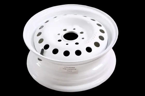 Диск колесный 2108 ДК белый в уп. (со штуцером) Винница