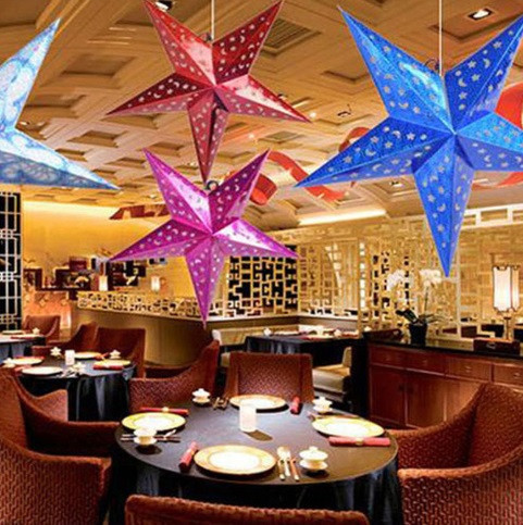 Новогодняя Звезда из картона для праздника 60 см синий Киев - изображение 2