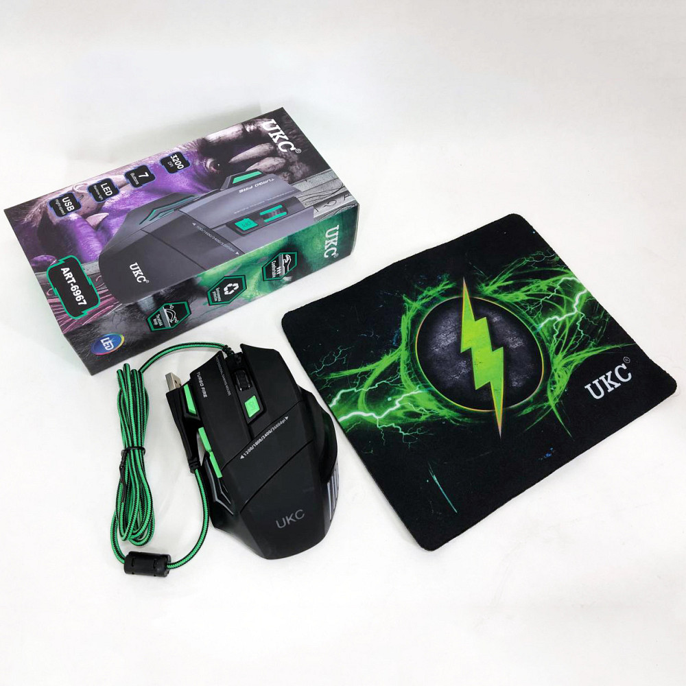 Мишка провідна ігрова UKC 6967 з килимком LK-29 Львів - фото 4