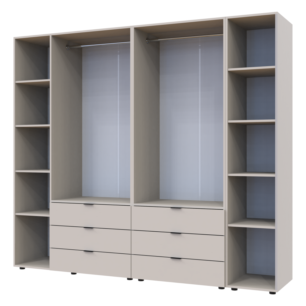 Комплект шаф для одягу Doros Гелар (3 шт.) 231,9х49,5х203,4 см Кашемір (DRS-011250) Львів - фото 11