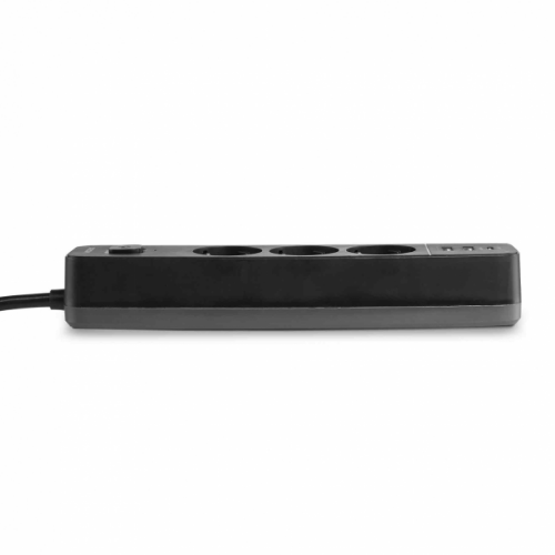 Мережевий подовжувач із заземленням 3 розетки/2USB-A/1Type-C 3м з кнопкою чорний VF-PD33G2U1C-B Oncord Videx Житомир