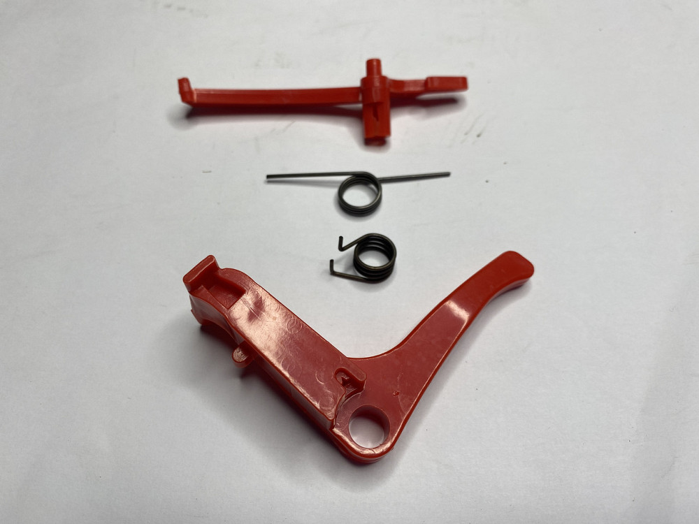 Курок ручки газу мотокоси (комплект) Мукачево - фото 1