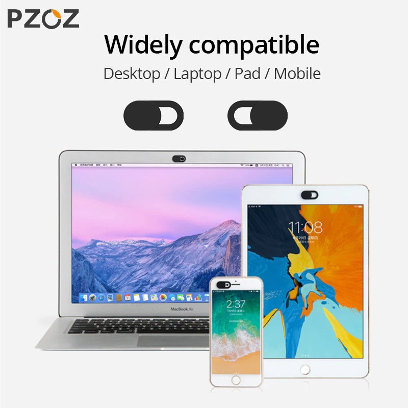 Захисна шторка-наклейка для веб-камери PZOZ (Білая) Николаев - изображение 6