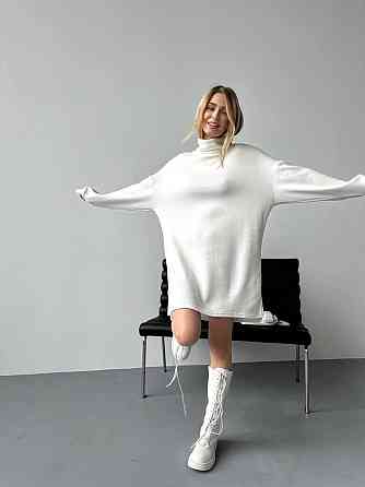 Женское теплое базовое платье турецкое двухсторонняя ангора Одесса