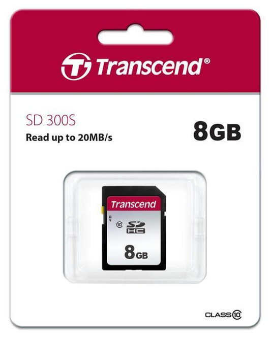 Картка пам'яті SDHC 8GB Class 10 Transcend 300S (TS8GSDC300S) ( 27578 ) Харьков - изображение 1