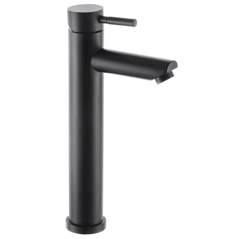 Черный смеситель для умывальника из нержавеющей стали SUS304 Mixxus SUS-001-High Харьков - изображение 1