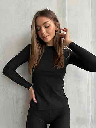 Жіночий повсякденний теплий термокостюм масло з утепленням Чорний, 46/48 Одеса