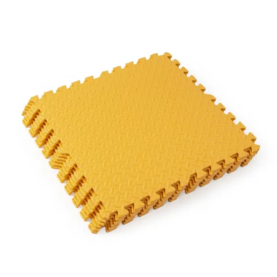 Мат-пазл товщиною 1 см розмір 60х60см 1 частина EVA помаранчевий Спортивні мати Київ