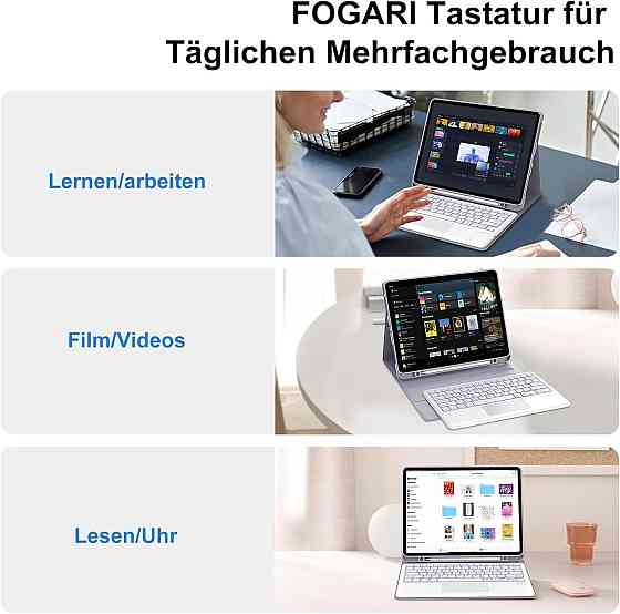 Чехол-книжка с клавиатурой для iPad Air 11-inch(M2) 2024/ iPad Air 5 2022/Air 4 2020 10.9/iPad 4-го покол. 10.9 / iPad Pro 11 2018 Днепр