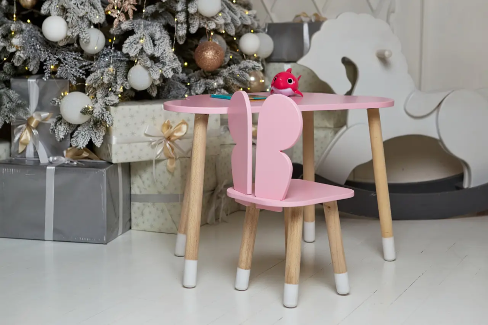 Детский столик Облачко (Розовый) и стульчик Бабочка (Розовый) Винница - изображение 9