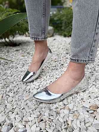 Seastar Балетки жіночі SEASTAR C30 срібні (весна-осінь, еко-лак) (1302) 38р.39р. 39 Коломыя