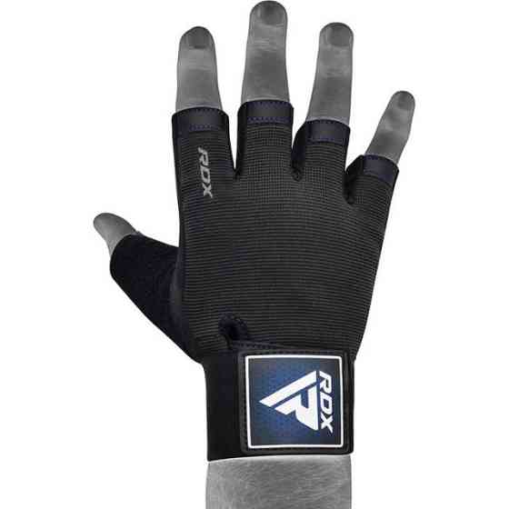 Перчатки для фітнесу RDX T2 Half Blue PLUS-XL Кам'янське