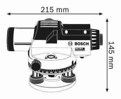 Рівень-нівелір оптичний Bosch GOL 26 D (0601068000): 360 градусів, до 100м, 26х зум Київ