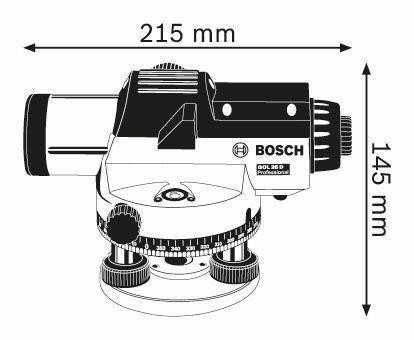 Рівень-нівелір оптичний Bosch GOL 26 D (0601068000): 360 градусів, до 100м, 26х зум Київ - фото 3