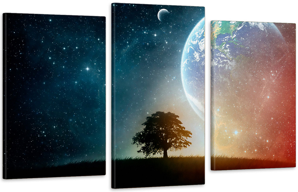 Модульная картина в гостиную / спальню  Зоряне небо Art-538_3 Киев - изображение 1