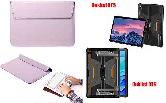 Чохол-конверт VitoCase для Oukitel RT5, Oukitel RT6, з функцією підставки для планшета Фіолетовий Київ