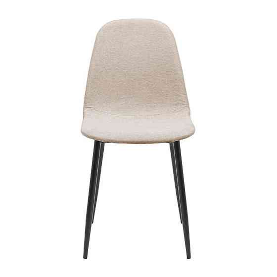 Стілець крісло м'який MacaoDesign U Magic Beige чорні ніжки Бежевий Київ