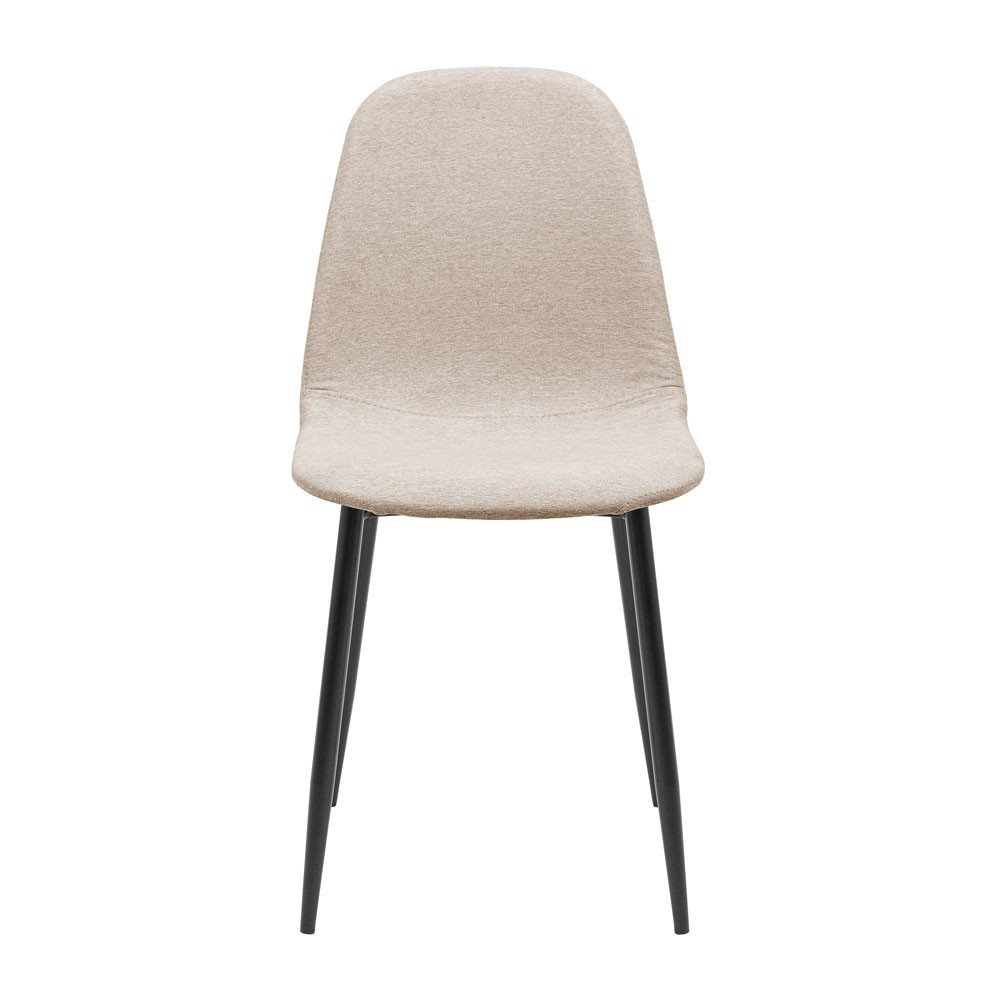 Стілець крісло м'який MacaoDesign U Magic Beige чорні ніжки Бежевий Київ - фото 2