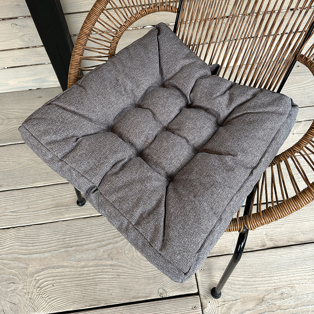 Подушка для стульев (50x50х8 см) Decorator Мальмо цвет серый 84-135 Киев - изображение 1