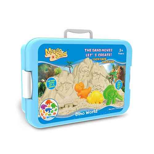 Пісок кінетичний для дітей “Світ динозаврів”, маса для ліплення набір для творчості з формами для ліплення Кам'янець-Подільський
