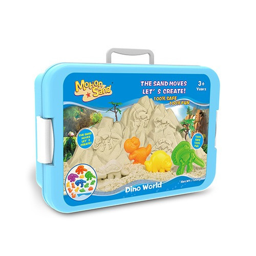 Пісок кінетичний для дітей “Світ динозаврів”, маса для ліплення набір для творчості з формами для ліплення Кам'янець-Подільський - фото 3