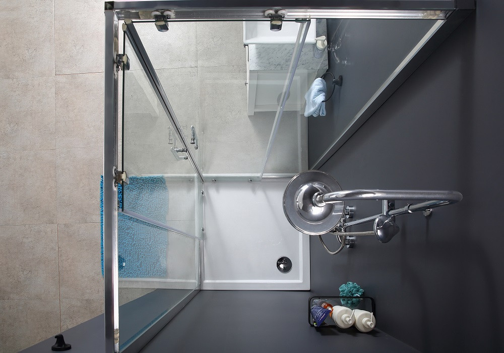 Скляна душова кабіна AVKO Glass RDR06, 190х90х90 Chrome перегородка для душу Київ - фото 9