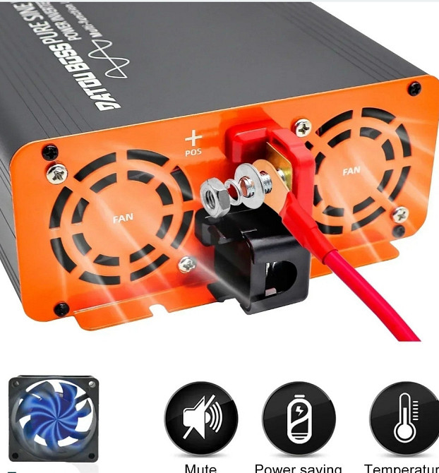 Інвертор напруги Datouboss 12В на 220В потужністю 2000Вт. Харків - фото 3