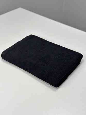 Рушник однотонний Ideal Textile 70х140 см 400 г/м2 чорний (56860925) Чернівці