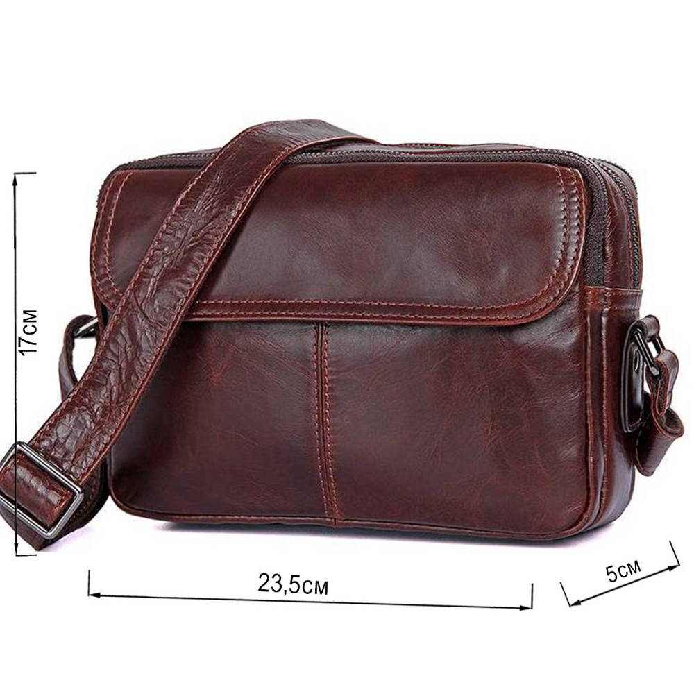 Сумка мужская Vintage 14558 из натуральной кожи Коричневая Киев - изображение 6