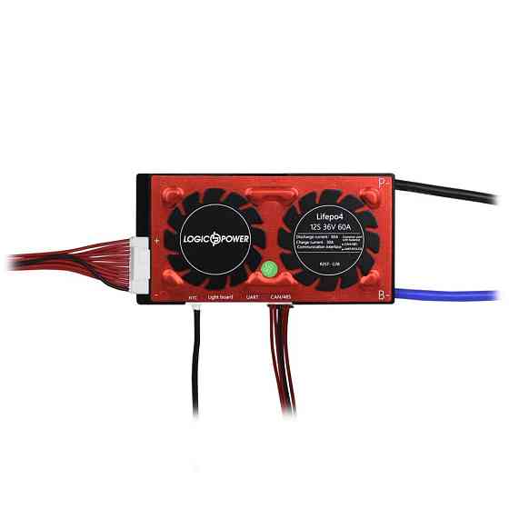 Smart BMS плата LP LiFePO4 36V 12S Dis 60A Ch 30A UART+RS485+CAN Київ