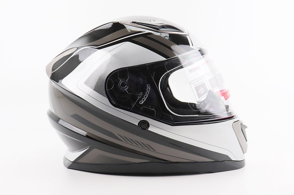 Шолом інтеграл, закритий BLD-M62 S (55-56см), ЧОРНИЙ/БІЛО-СІРИЙ Киев - изображение 3